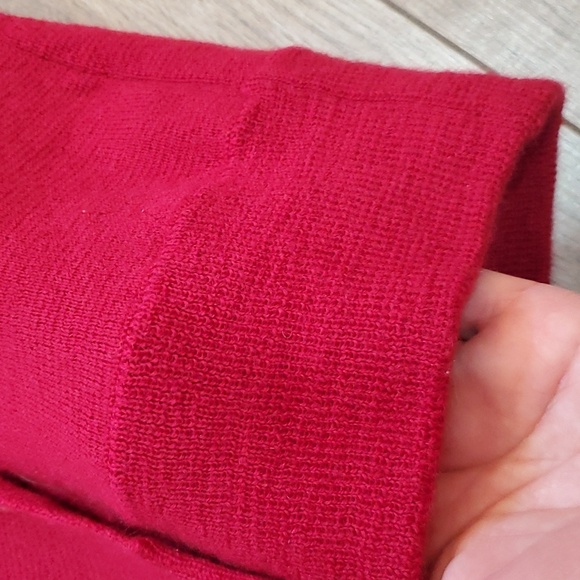 **Jos A Bank Red Wool Button Sweater - Picture 9 of 10